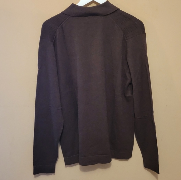 Spring+Mercer Cotton Cashmere Sweater - dark brown - Picture 3 of 5